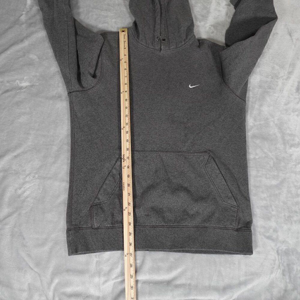 Vintage Nike Swoosh Pullover Hoodie Mens M Streetwear Embroidered Gray - Picture 10 of 11